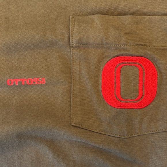 Men's Otto 958 Kiko Kostadinov Squealer LS Tee in Brown, Size M - Picture 5 of 7